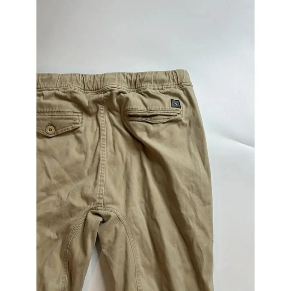 Southpole Pants Men Large Joggers Flex The Movement Beige Chino Stretch Elastic - Picture 6 of 8